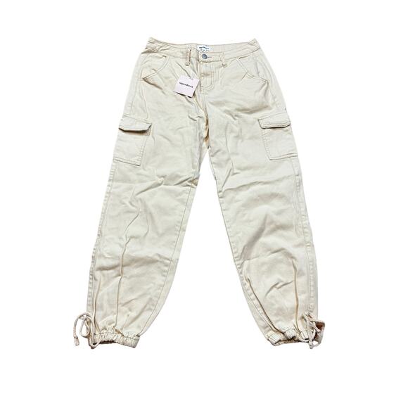 Superdown Khaki Cargo Pants Size 26 Jogger Cotton Canvas Baggy Kayla $78 NEW - Picture 5 of 12